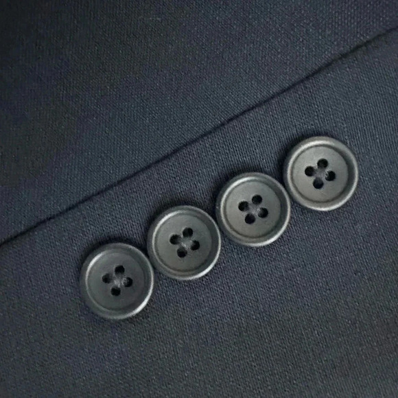 GS Perfect Fit Blazer Jacket Sport Suit Coat Men's Size 54 PR Navy Wool Blend - Picture 7 of 13